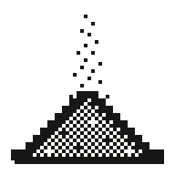 Falling-sand materials